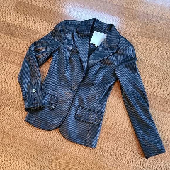 Walter Black Vegan Leather Jacket/ Blazer, S2z 0 (Hot!!!) - Picture 1 of 16